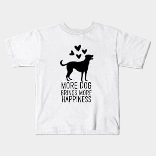 More Dogs Brings More Happiness Kids T-Shirt